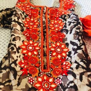 Indian Style Cotton Silk Indian Suit